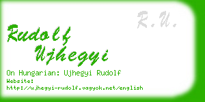 rudolf ujhegyi business card